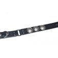 画像1: blackmeans/Leather Belt (Black×Silver) (1)