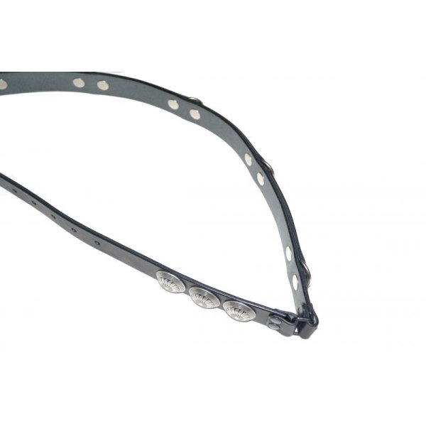 画像5: blackmeans/Leather Belt (Black×Silver)