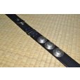 画像6: blackmeans/Leather Belt (Black×Silver) (6)
