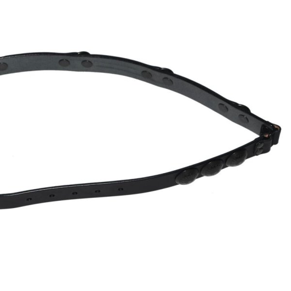 画像5: blackmeans/Leather Belt (Black×Black)