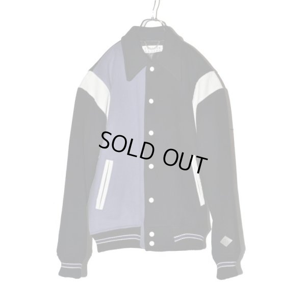 画像1: el conductorH/Melton Pearl Piping Varsity Jacket 【META,tex,VOR Exclusive Color】