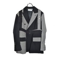 el conductorH/Crazy Pattern Double Breasted Parachute Jacket