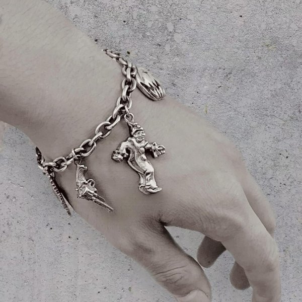 画像2: SEEN BETTER DAYS "666" / BAD LUCK CHARM BRACELET【受注商品】