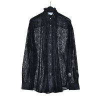 el conductorH / Flower Lace Frill Shirt