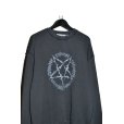 画像2: el conductorH / Pigment Dye Cotton Crewneck Sweater "Pentagram" (2)