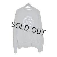 el conductorH / Pigment Dye Cotton Crewneck Sweater "Pentagram"