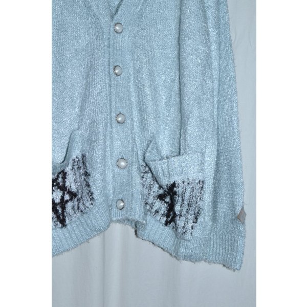 画像4: el conductorH / Shaggy Knit Cardigan 'PENTAGON【META Group Exclusive Color】