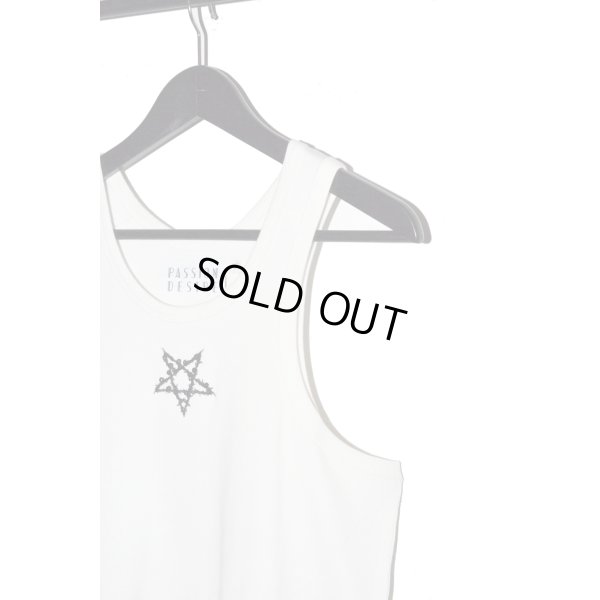 画像2: el conductorH / Spangle Pentagram Embroidered Tanktop