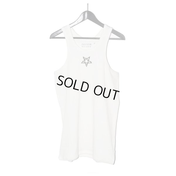 画像1: el conductorH / Spangle Pentagram Embroidered Tanktop