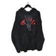 画像1: DAT ROLLY / Embroidery Skeleton Hand Hoodie (1)