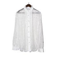 el conductorH / Flower Lace Frill Shirt