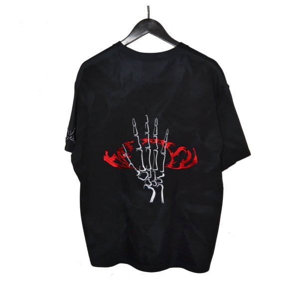 画像1: DAT ROLLY / Embroidery Skeleton Hand T-Shirt