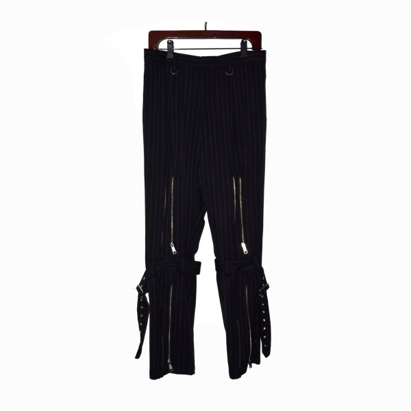 画像1: el conductorH / Wool Front Zip Bondage Trousers