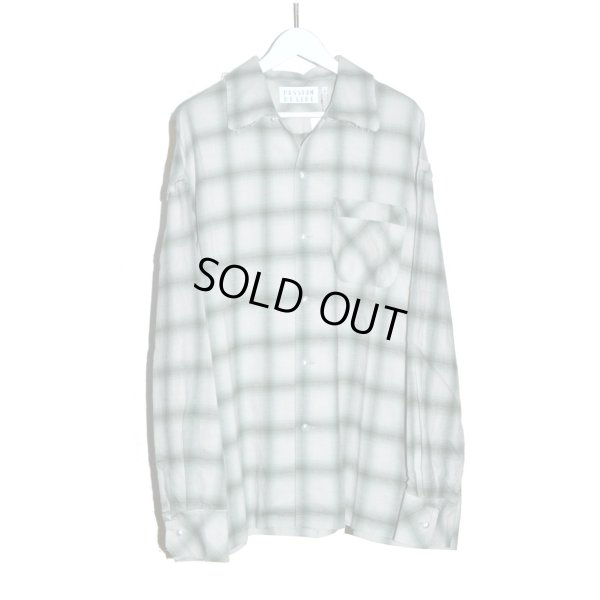 画像1: el conductorH / Open Collar Frayed Shirt