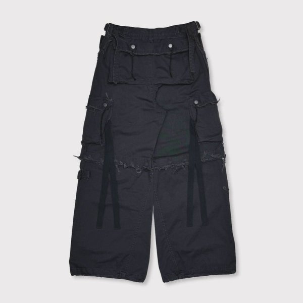 画像2: MINUS / Slash Seam Twist Cargo Pants(AGED TWILL)