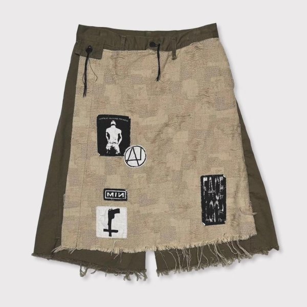 画像1: MINUS / Twist Work Short With Skirt(AGED TWILL)
