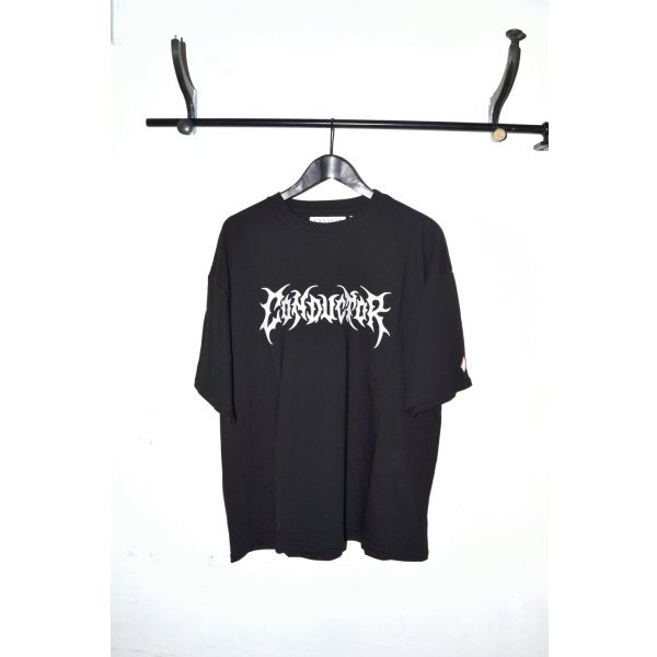画像1: el conductorH / Metal Logo Print T-shirt