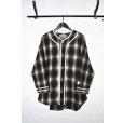 画像1: el conductorH / Check Flannel Baseball Shirt (1)