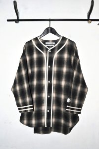 el conductorH / Check Flannel Baseball Shirt