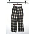 画像2: el conductorH / Check Flannel Flare Trousers (2)
