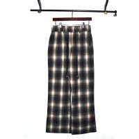el conductorH / Check Flannel Flare Trousers