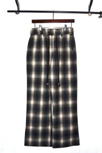 el conductorH / Check Flannel Flare Trousers