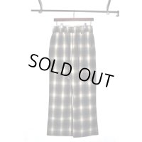 el conductorH / Check Flannel Flare Trousers