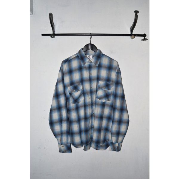 画像1: ROOT GATE / Distressed Ombre Shirts