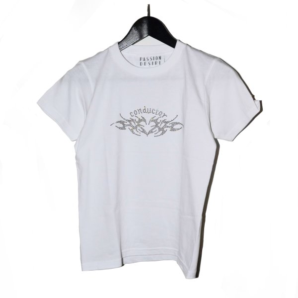 画像1: el conductorH / Stone Decorated Heart Tribal Mini T-shirt