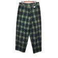 画像2: el conductorH / Flannel Check Cowboy Wide Trousers (2)
