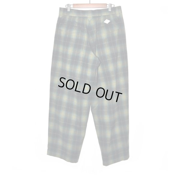 画像2: el conductorH / Flannel Check Cowboy Wide Trousers