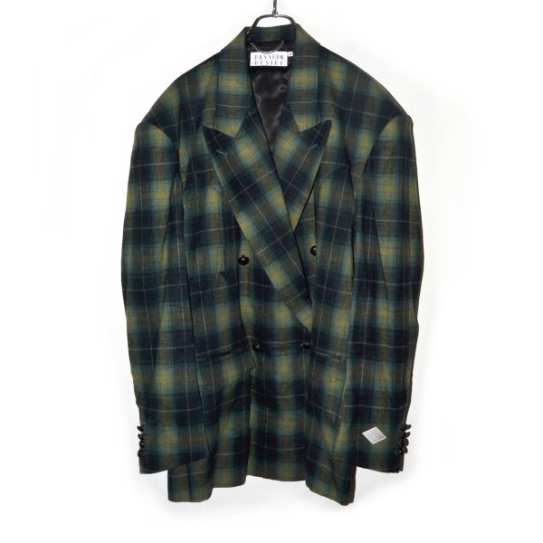 画像1: el conductorH / Flannel Check Cowboy Double Breasted JKT
