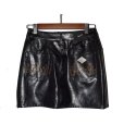 画像2: el conductorH / Vigan Leather Jeans Mini Skirt (2)