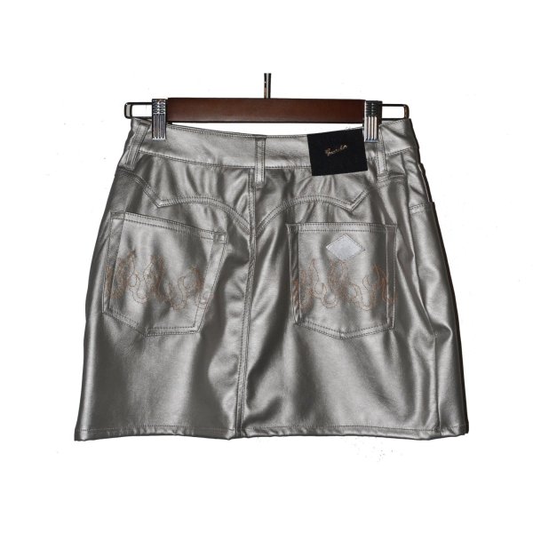 画像2: el conductorH / Vigan Leather Jeans Mini Skirt