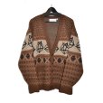 画像1: el conductorH / Wool Nordic Knit Cardigan (1)