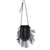 blackmeans/ Leather Fringe Shoulder Bag
