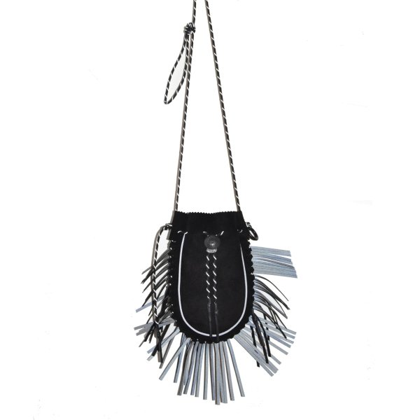 画像1: blackmeans/ Leather Fringe Shoulder Bag
