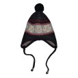 画像1: el conductorH / Wool Knit Flap Pompom Beanie (1)