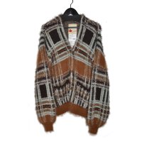SEVESKIG / Lustre Check Knit Cardigan