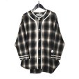 画像1: el conductorH / Check Flannel Baseball Shirt (1)