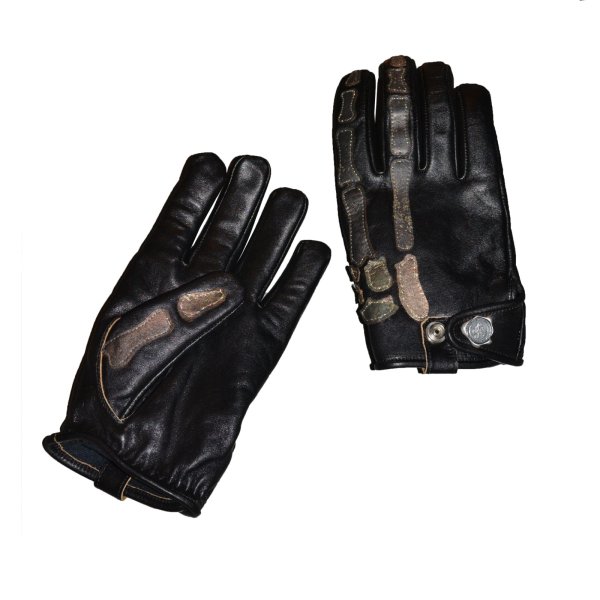 画像1: SEVESKIG / Cow Leather X-ray Gloves Ver, Silver