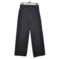 A PUZZLING HOME / S.O.A Denim Pants Wide (Black)