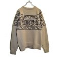 画像1: TUITACI / Sun Face Overlay Sweater (1)