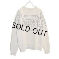 TUITACI / Sun Face Overlay Sweater