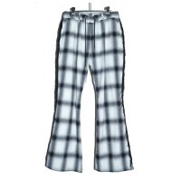 A PUZZLING HOME / Ombre Check Fringe Pants 