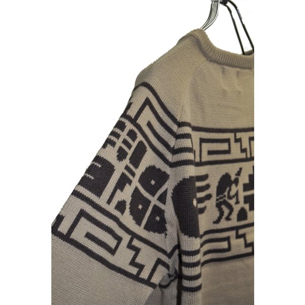 画像2: TUITACI / Sun Face Overlay Sweater