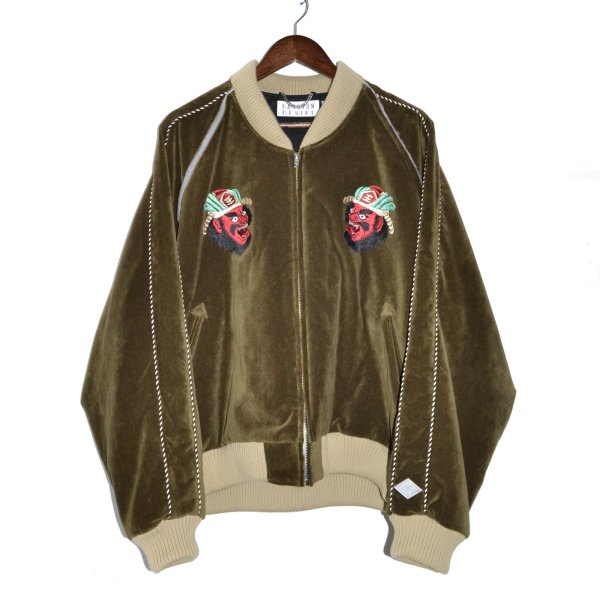 画像1: el conductorH / Velveteen Yama King Embroidered Souvenir JKT