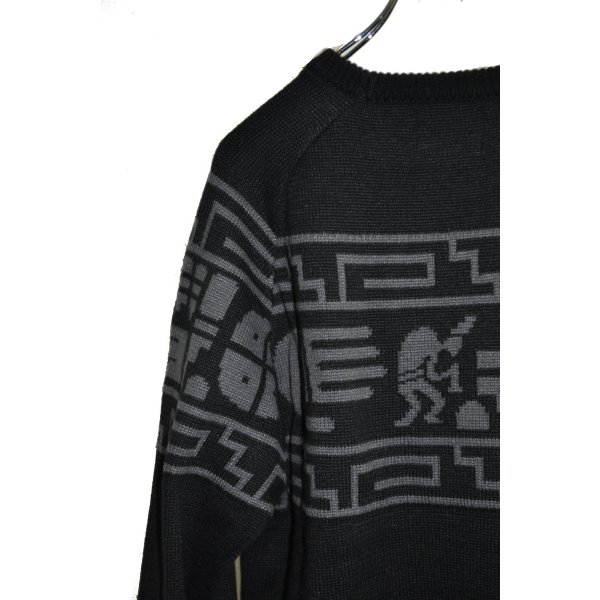 画像2: TUITACI / Sun Face Overlay Sweater