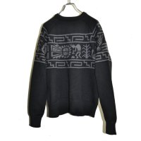 TUITACI / Sun Face Overlay Sweater