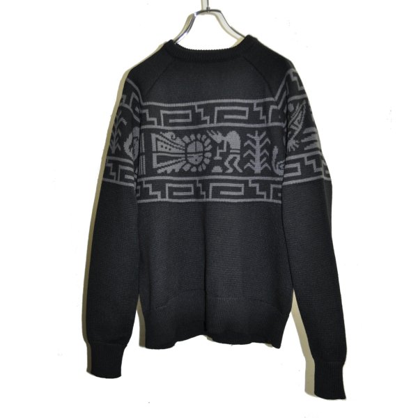 画像1: TUITACI / Sun Face Overlay Sweater